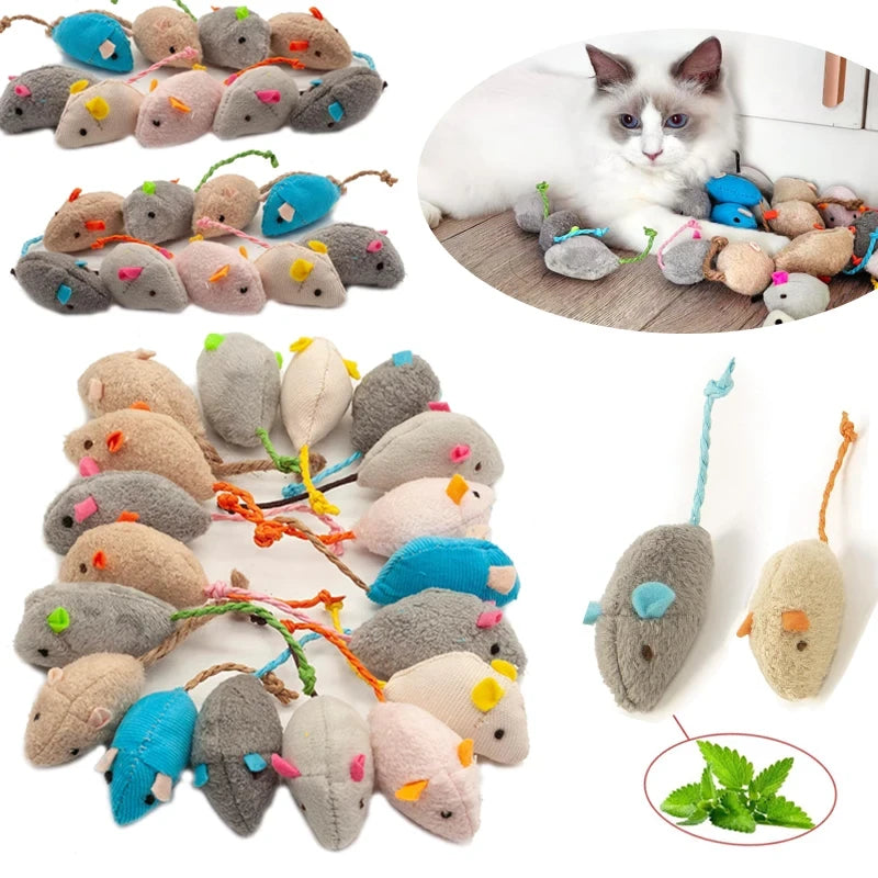 Catnip Mouse Toys 200PCS