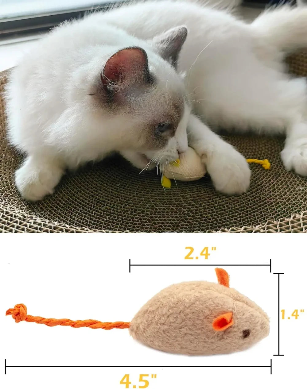 Catnip Mouse Toys 200PCS